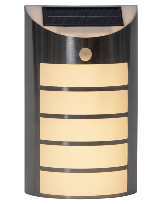 Star Trading - Solcells Vägglykta Wally - Silver