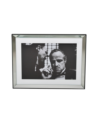 Nordic Furniture Group - Tavla Gudfadern med spegelram - Svart - 90X70