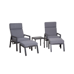 Martinsen - Recliner set Lerida - Grå