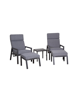 Martinsen - Recliner set Lerida - Grå
