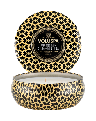 Voluspa - Freesia Clementine 3-Wick Tin Candle 40 tim