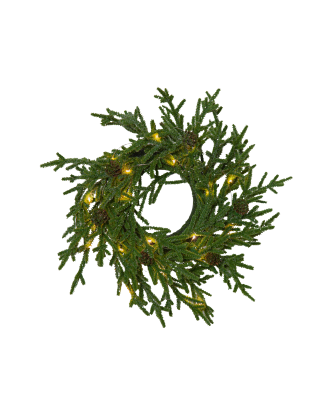 Star Trading - Krans Lummer 38cm - Grön