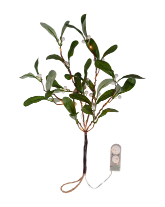 Star Trading - Dekorationskvist Mistel 35cm - Grön