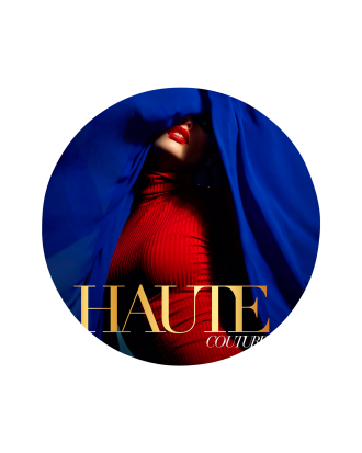 Malerifabrikken - Tavla Couture 5 - Röd - 90X90