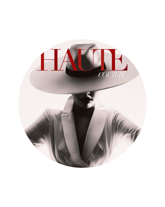 Malerifabrikken - Tavla Couture 6 - Röd - 90X90