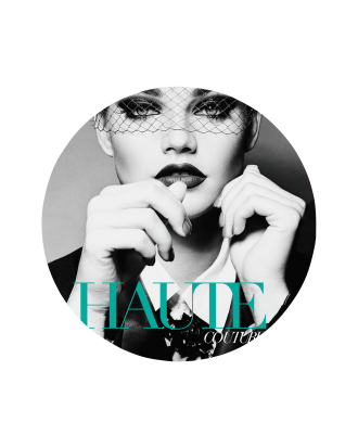 Malerifabrikken - Tavla Couture 9 - Röd - 90X90