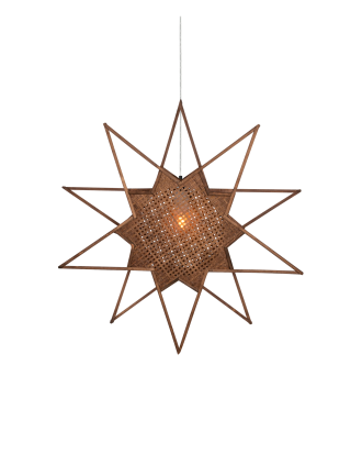 Globen Lighting - Julstjärna Karin 70 - Brun