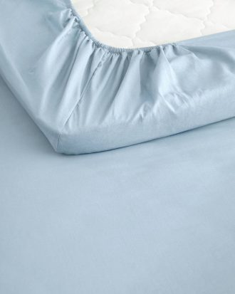 Ellos - Dra på-lakan Heaven i bomull - Blå - 140X200