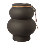 ERNST - Kurvig vas i stengods Ø 12 cm h 21,5 cm - Grå