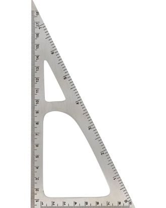 Monograph - Triangel linjal