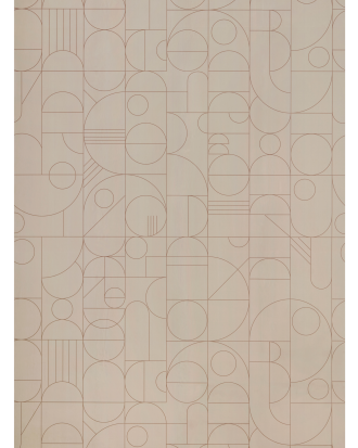 Wallpaper by ellos - Tapetprov Lines Geomatric Beige - Natur