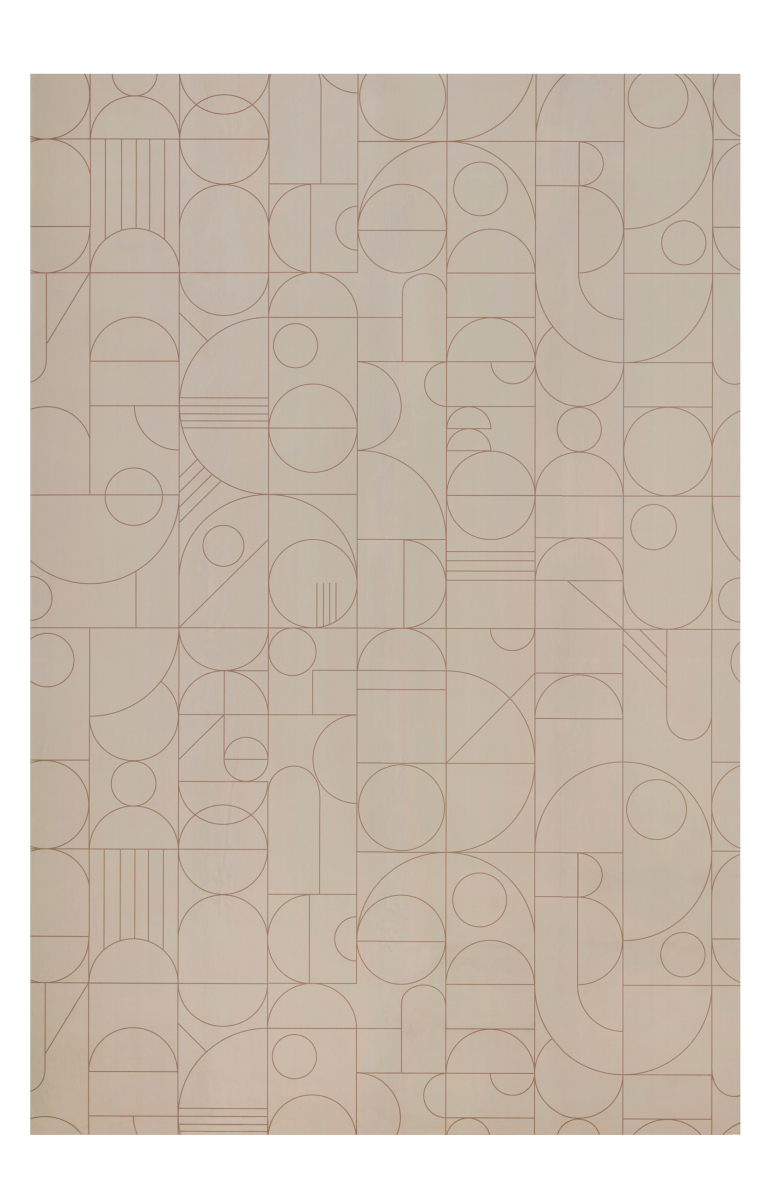 Wallpaper by ellos - Tapetprov Lines Geomatric Beige - Natur
