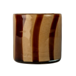 Byon - Ljusstake/ljuslykta Calore Curve XS - Brun