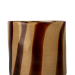 Byon - Ljusstake/ljuslykta Calore Curve M - Brun