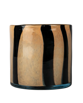 Byon - Ljusstake/ljuslykta Calore Curve M - Svart