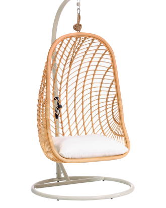 Kave Home - Hängstol m. ställning Ekaterina - Vit