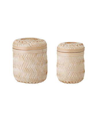 Bloomingville - Korg med lock Jun - Natur