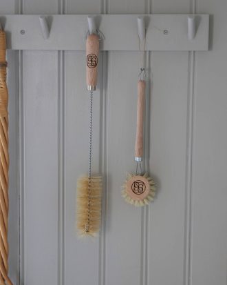 Gröna Gredelina - Flaskborste med träskaft - Natur