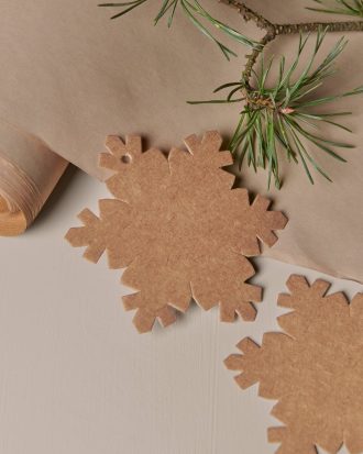 Ellos - Presentetiketter 10-pack - Brun