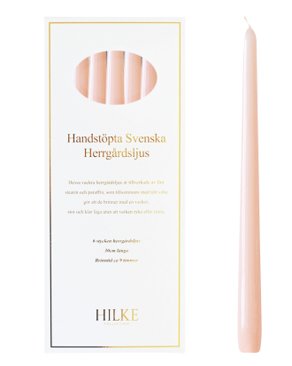 Hilke Collection - Mansion Candles 6-p - Rosa