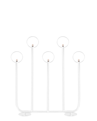 Globen Lighting - Adventsljusstake Natale 5 - Vit