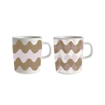 Marimekko - Mugg Lokki Pergola 2,5 dl, 2-pack - Brun