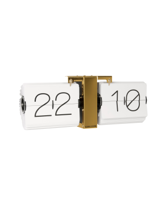 Karlsson - Väggklocka Flip Clock No Case - Vit