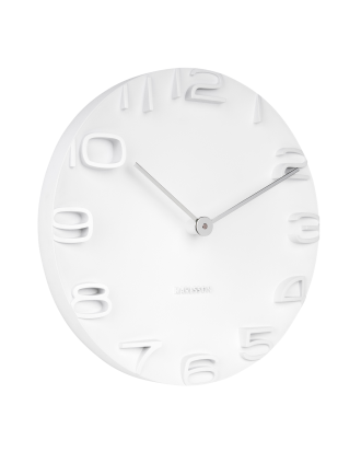 Karlsson - Väggklocka - Vit