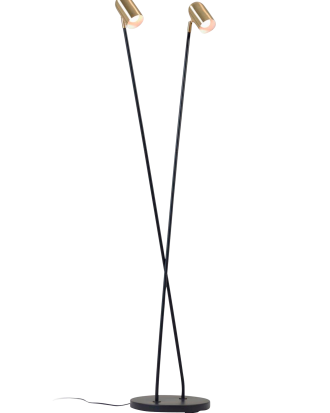 Kave Home - Golvlampa Clemence - Mässing