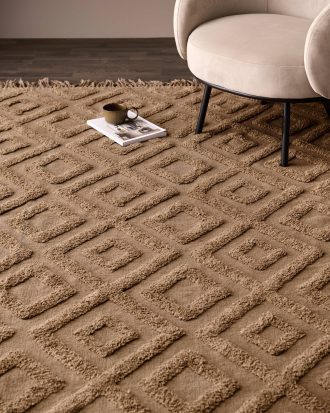 Ellos - Bomullsmatta Baihar - Brun - 140X200