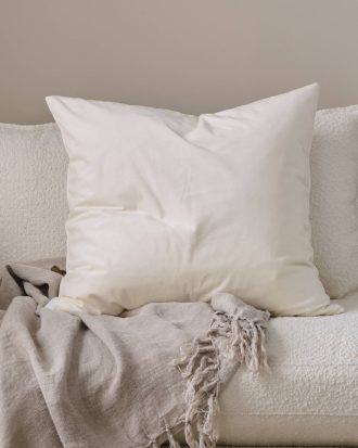 Ellos - Kuddfodral Nora i sammet - Vit - 60X60