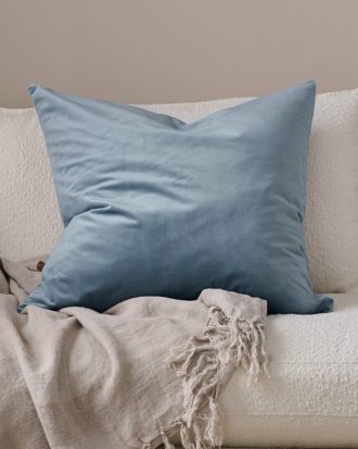 Ellos - Kuddfodral Nora i sammet - Blå - 60X60