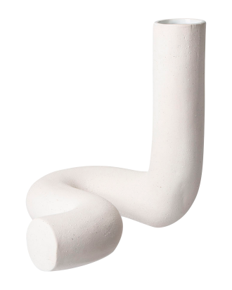HKliving - Vas Twisted matte - Vit