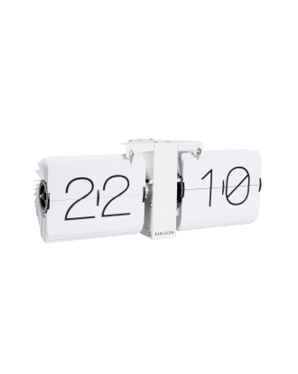 Karlsson - Väggklocka Flip No Case - Vit