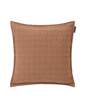 Lexington - Kuddfodral Basket Structured Cotton Pillow Cover - Brun - 50X50