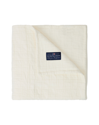 Lexington - Överkast Basket Structured Cotton Bedspread - Vit - 260X240