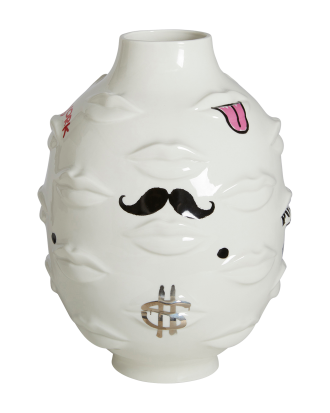 Jonathan Adler - Vas Gala rund Graffiti - Vit