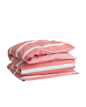 Gant - Påslakan Oxford Stripe - Röd - 220X220