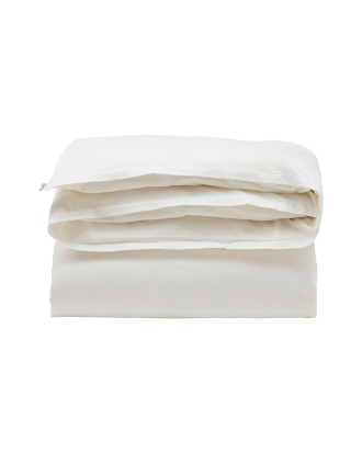 Lexington - Påslakan Hotel Cotton/Mulberry Silk Sateen Duvet Cover - Vit - 220X220