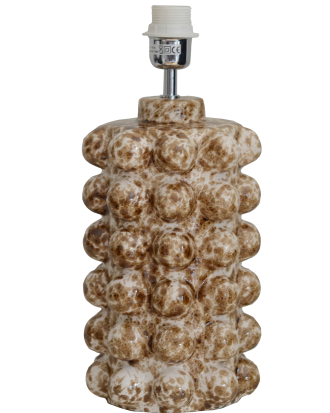 Hallbergs - Lampfot Bubbels M - Brun