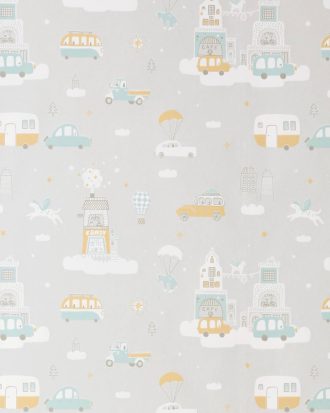 Majvillan - Tapetprov Above the clouds Soft grey - Grå