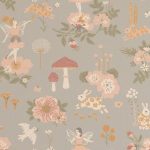 Majvillan - Tapetprov Old garden Gentle bluegrey - Grå