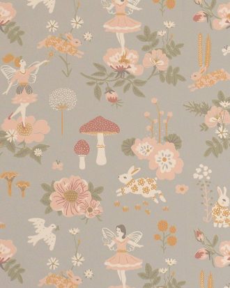 Majvillan - Tapetprov Old garden Gentle bluegrey - Grå