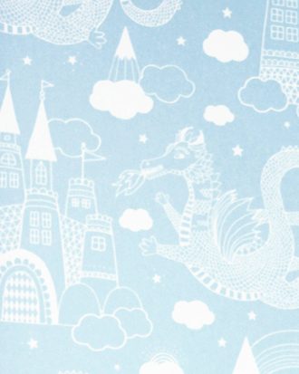 Majvillan - Tapetprov Drakhimlen Ljusblå - Blå