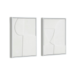 Kave Home - Tavlor Beija, set om 2 - Vit