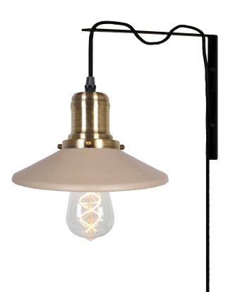 Globen Lighting - Vägglampa Disc - Beige