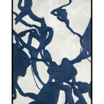 Malerifabrikken - Originalmålning Blueplay , med ram - Blå - 90X120