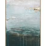 Malerifabrikken - Originalmålning Gradient Grace, med ram - Blå - 90X120