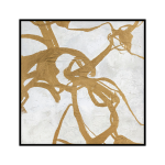 Malerifabrikken - Originalmålning Goldplay , med ram - Guld - 100X100