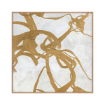 Malerifabrikken - Originalmålning Goldplay, med ram - Guld - 100X100